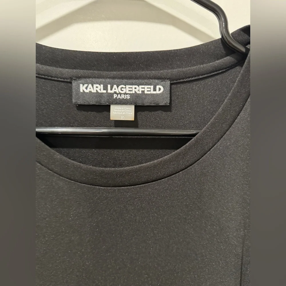 Karl Lagerfeld Color-blocked Pleated Midi Dress - Picture 6 of 8